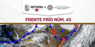 Regresa temperatura fresca y probabilidad de lluvia por Frente Frío Número 43