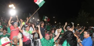 Festejan en Tampico triunfo de México