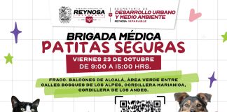 Realiza Gobierno de Carlos Peña Ortiz Brigada Médica Patitas Seguras en Los Fresnos